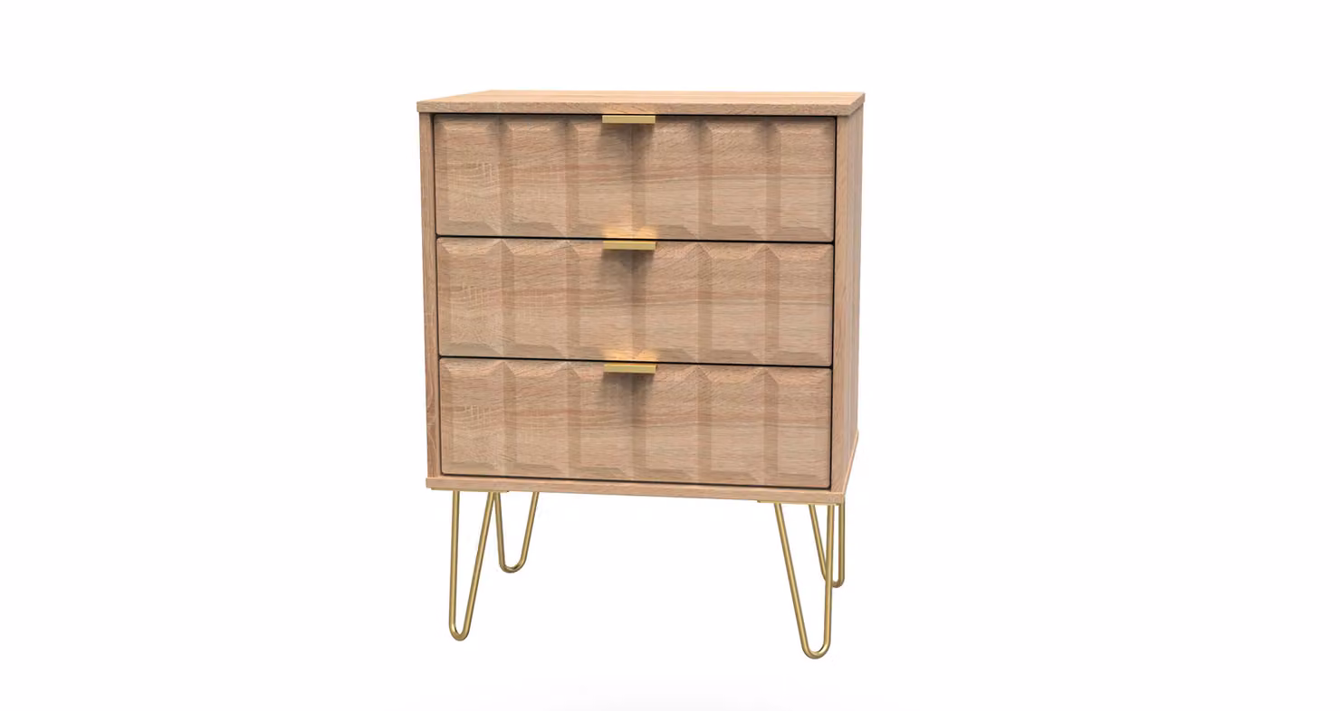 2 U Metro 3 Drawer Chest in Light Oak – 2