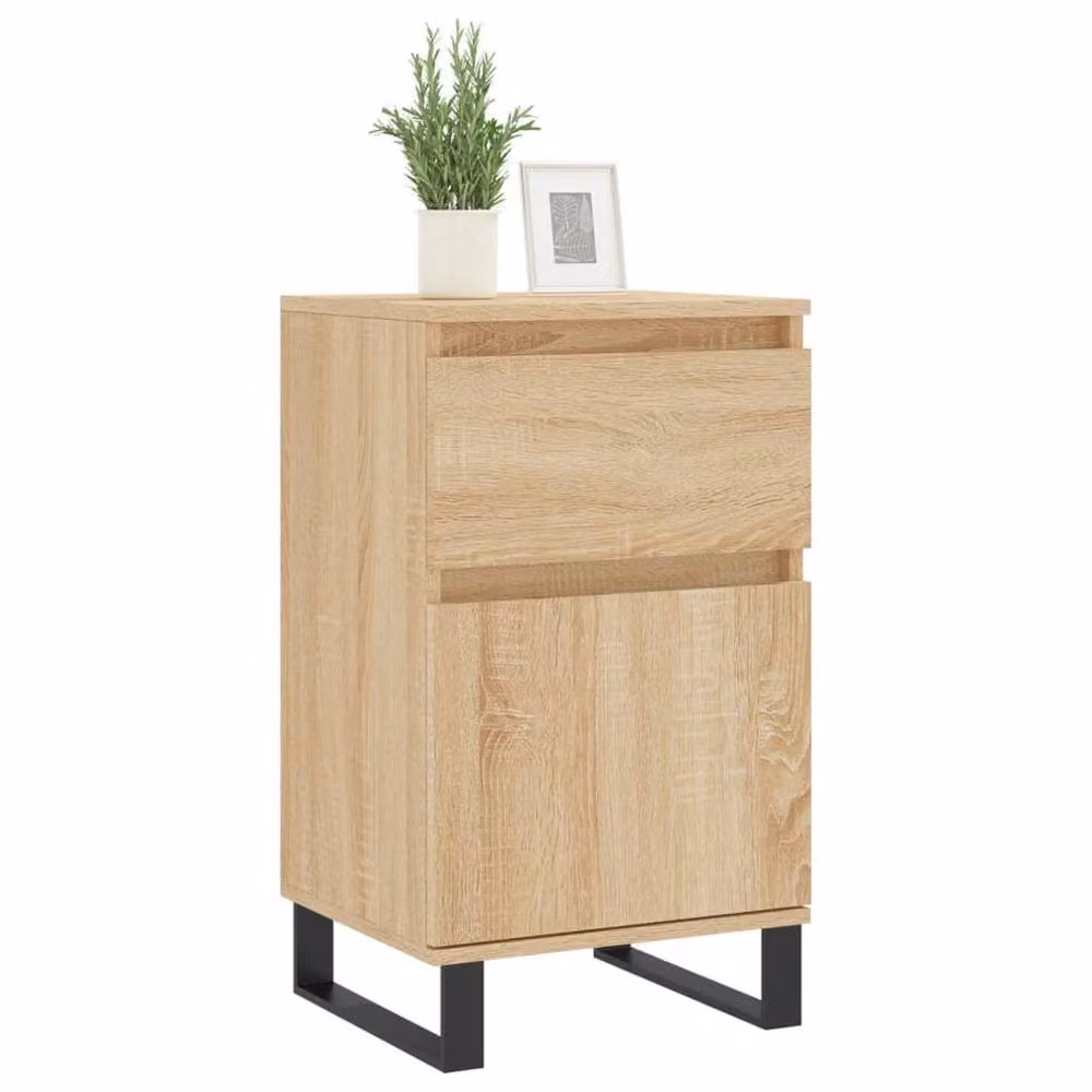 Berkfield Home Sonoma Oak Sideboard in Light Brown, W/D/H: 40 x 35 x 70 cm – 2