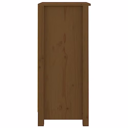 vidaXL Set of 2 Solid Wood Pine Sideboards and Storage Cabinets in Honey Brown – 3