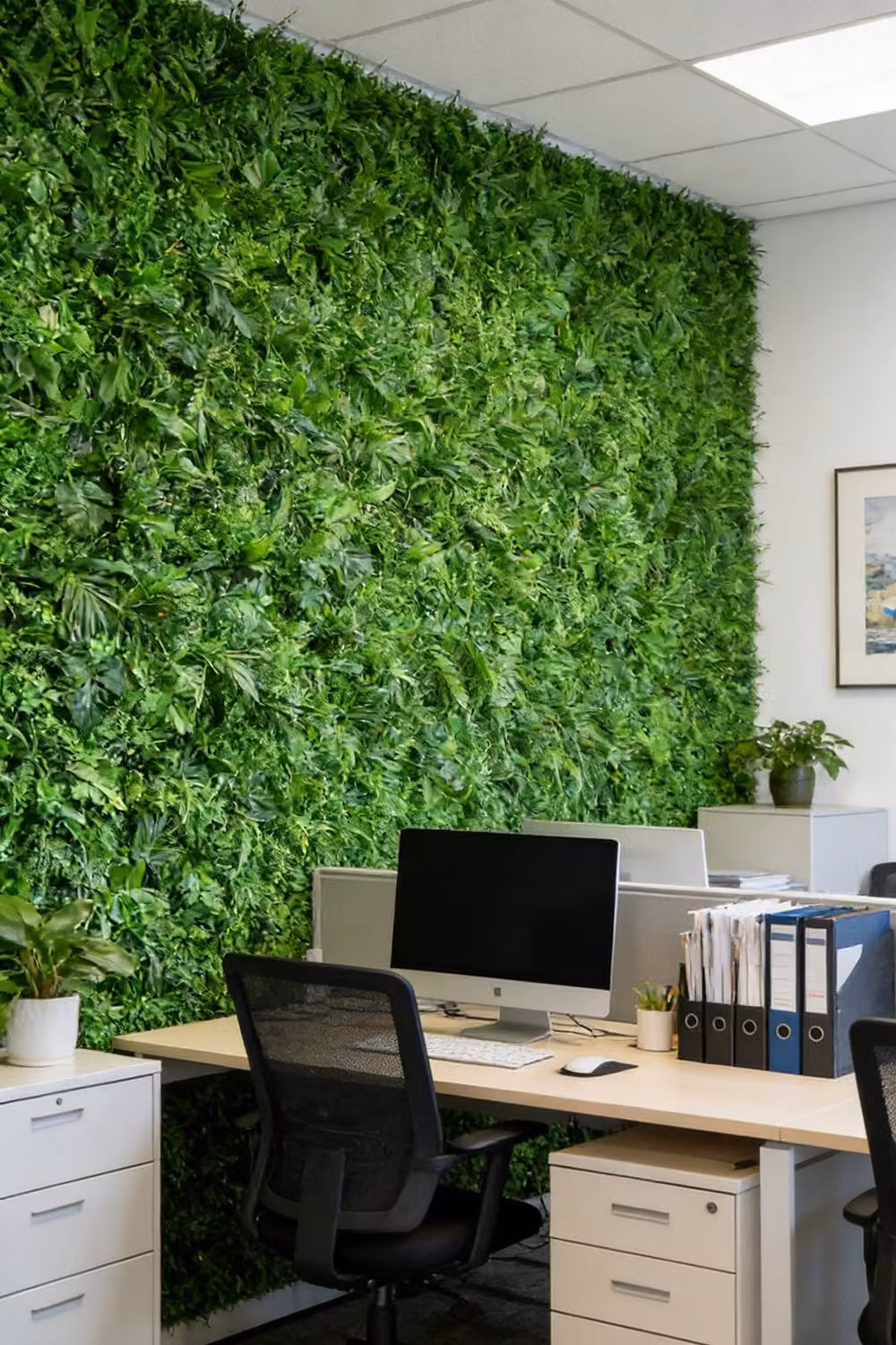 ExtraStar Green Artificial Ivy Grass Wall Panel with Plastic Base – 2