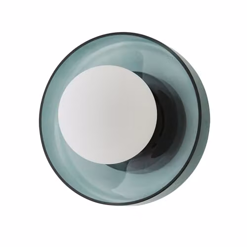 ValueLights Newbury Jade Green Glass Globe Sphere IP44 Bathroom Wall Light with Bulb and Gold/Brass Brass Details – 2