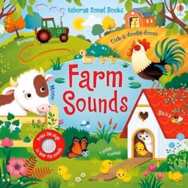Usborne Farm Sounds Sound Board Book by Sam Taplin, Multicolour