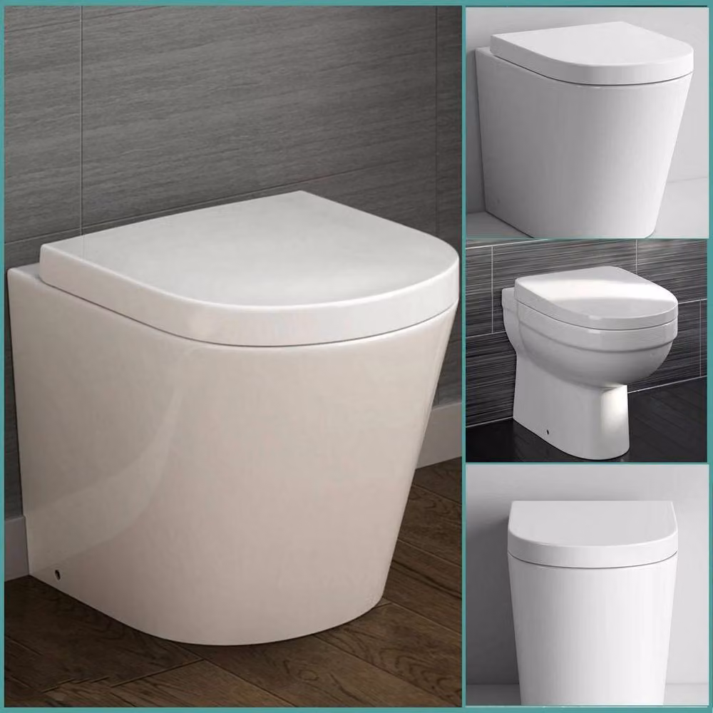 SPETLEK D-Shaped Luxury White Plastic Toilet Seat with Soft Close and Quick Release Function – 3