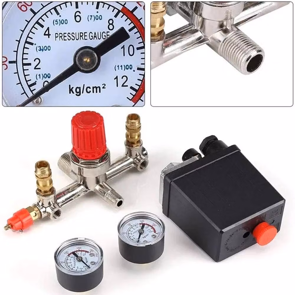 Ventryn Compressor Control with Pressure Switch and Air Valve Regulator, Black – 3