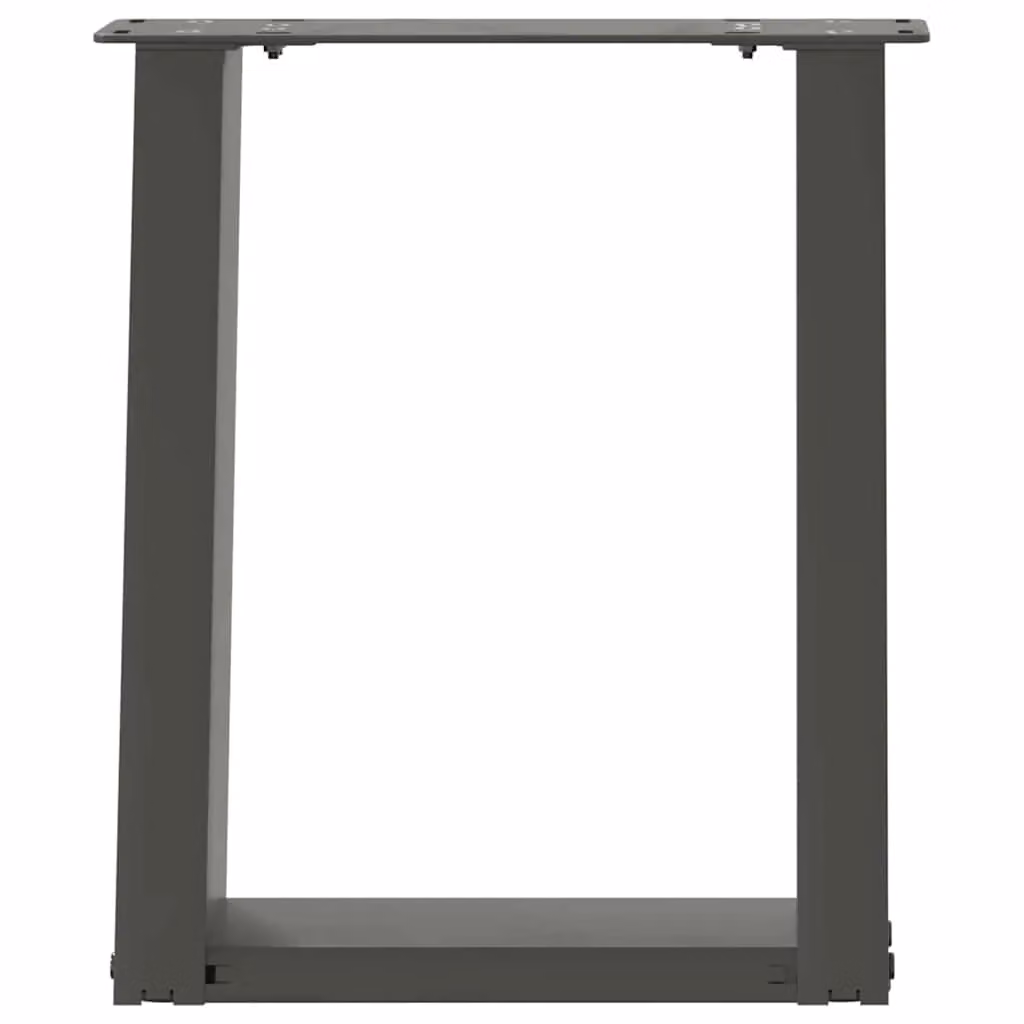 Berkfield Home U-Shaped Coffee Table Legs, 2 Pieces, Anthracite Black Steel, W: 28 cm, H: 42-43 cm – 3