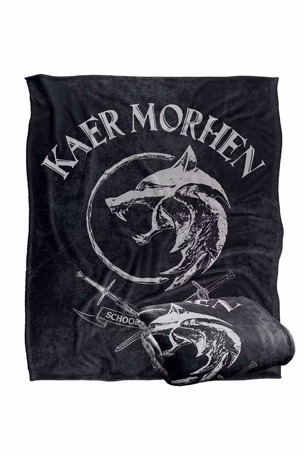The Witcher Kaer Morhen Silky Touch Super Soft Fleece Throw Blanket, White, W/D/H: 152 x 127 cm – 7