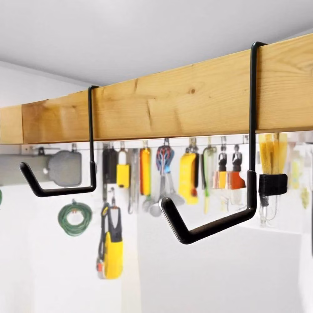 FLAVORA 6-Piece Heavy Duty Z-Shaped Multi-Purpose Hanging Hooks, Black – 5