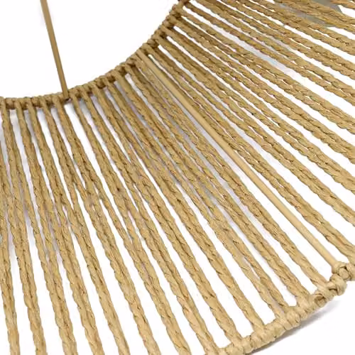 Voltico Handwoven Brown Jute Rope Round Pendant Lampshade with E27 Adapter, Diameter: 28 cm, Height: 18 cm – 4