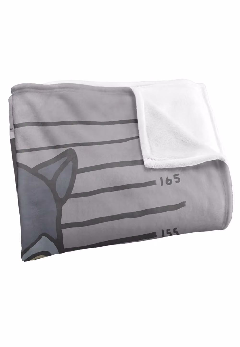 DC Comics Batman The Catwoman Mugshot Blanket, White and Grey, W: 152 cm, D: 127 cm – 3