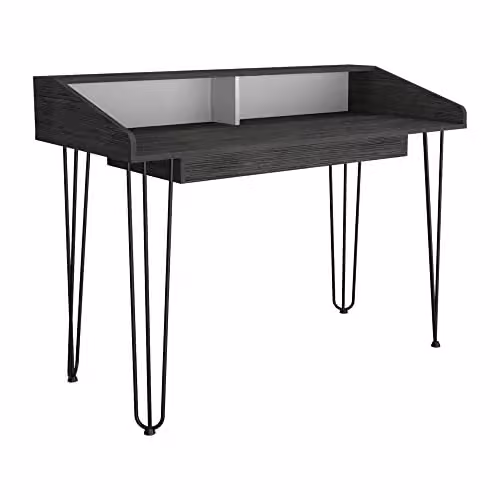 Core Dallas White and Grey Home Office Writing Desk – 2