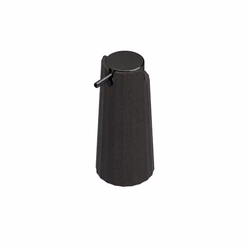 Cosmic Avenir Soap Dispenser in Natural Black, 200 ml Refillable Pump Dispenser made of Recycled Plastic