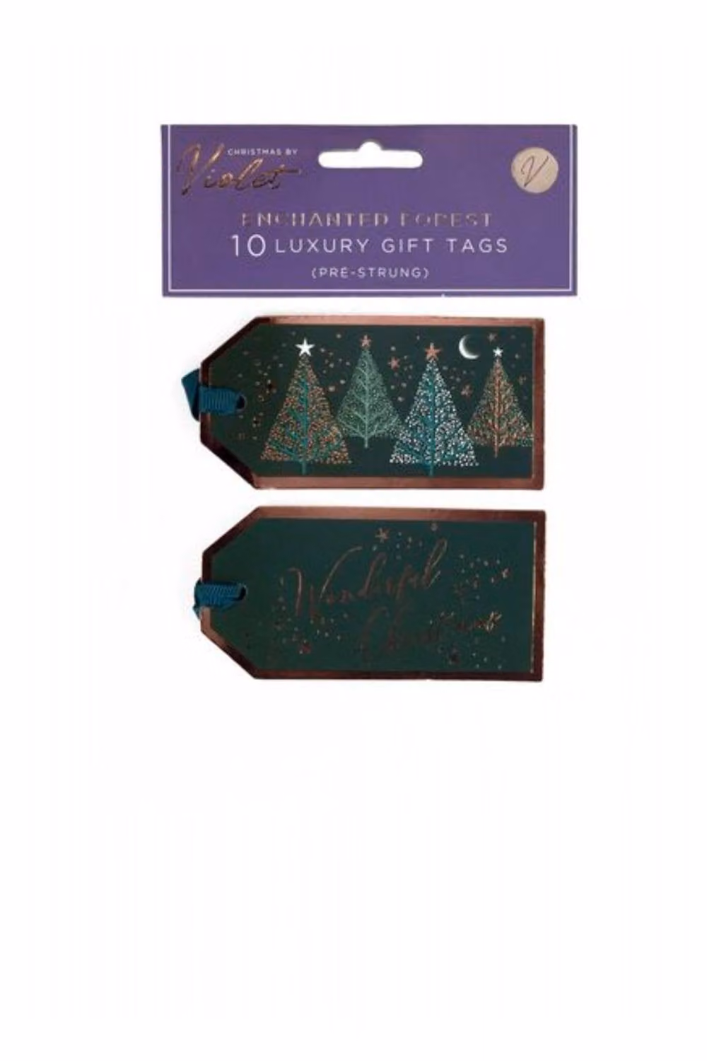 KDMD Enchanted Forest Green Foil Paper Gift Tags, 12 Pack – 2
