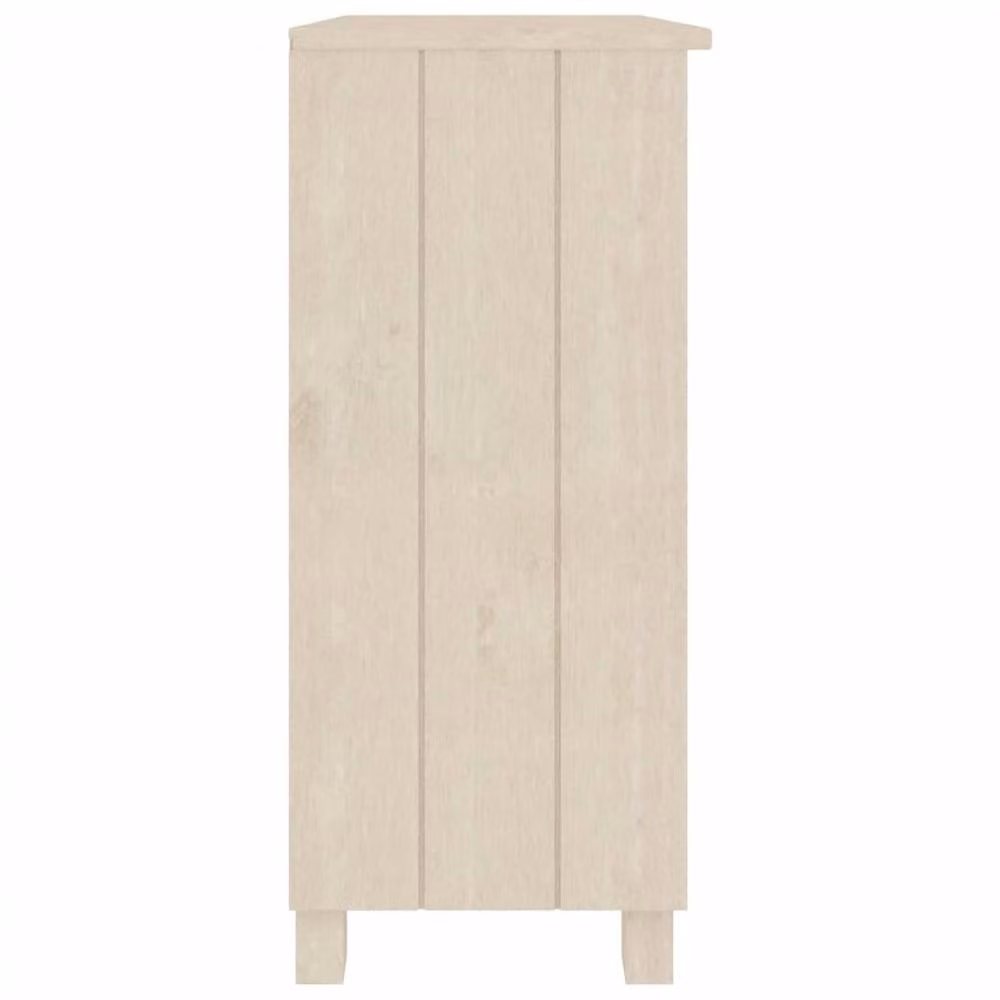 Berkfield Home HAMAR Rustic Solid Wood Pine Sideboard in Honey Brown, W/D/H: 85 x 35 x 80 cm – 3