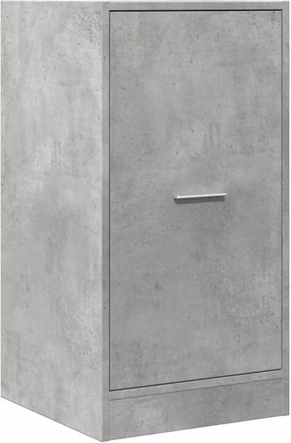 Berkfield Home Elegant Apothecary Cabinet in Concrete Grey, W: 40 cm, D: 41 cm, H: 77.5 cm – 1