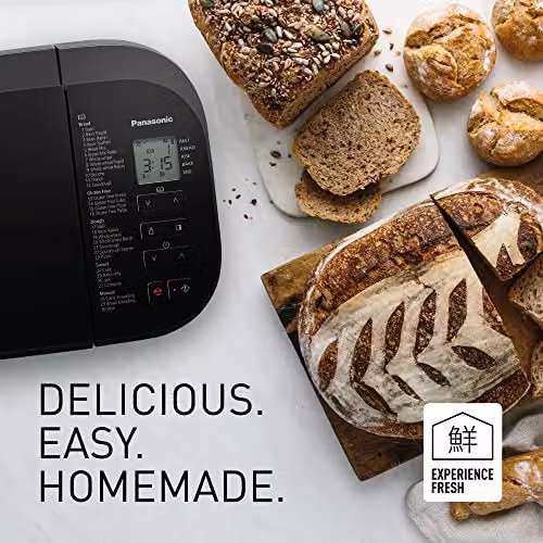 Panasonic SD-R2530 Automatic Bread Maker with 30 Programmes and Digital Timer, Black – 2