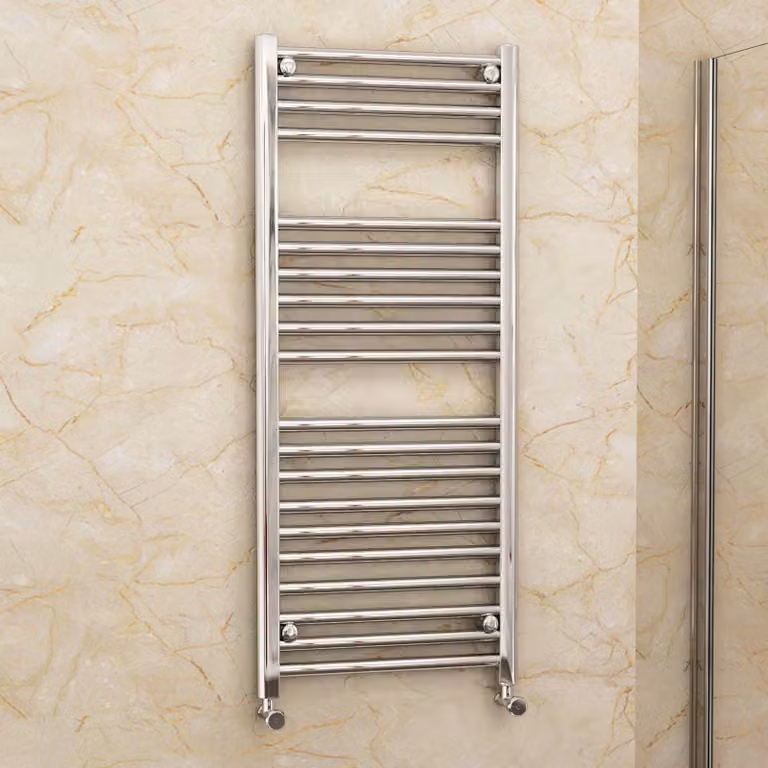 Royal Bathrooms Arno Heated Towel Rail Straight Ladder, Chrome, W: 40 cm, H: 120 cm