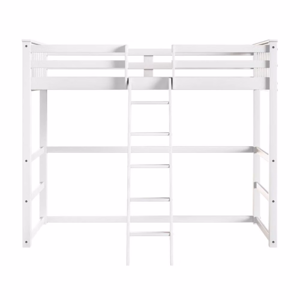 Flair Jules Modern Single High Sleeper in White, W/D/H: 90 x 200 x 174 cm – 2