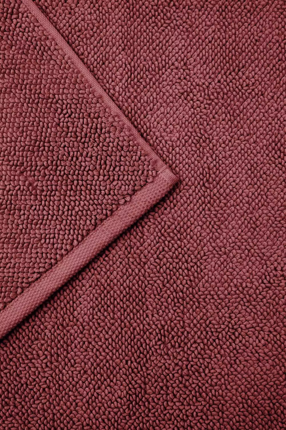 CHRISTY Highgate Luxurious Turkish Cotton Bath Rug in Maroon – 3