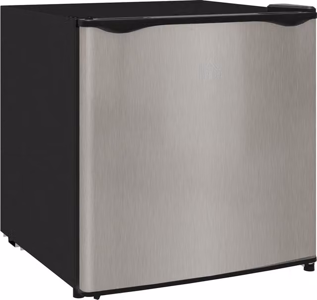 HOMCOM 35L Mini Upright Countertop Freezer in Silver Tone – 1