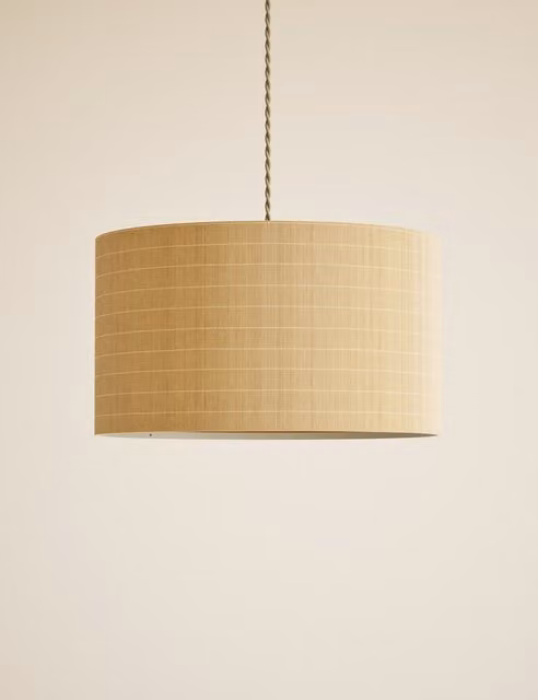 M&S Small Natural Bamboo Shade in Beige