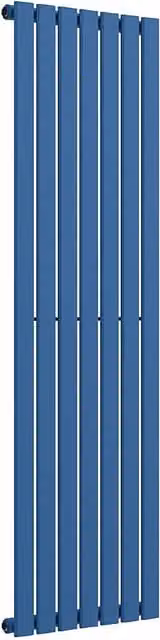 Lux Heat Flat Coloured Vertical Radiator in Galaxy Blue, H: 160 cm, W: 49 cm
