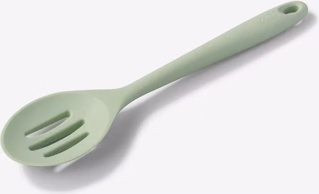Zeal Silicone Slotted Spoon Skimmer in Green, 28 cm