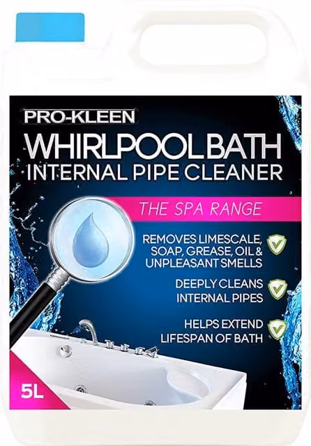 Pro-Kleen White Internal Pipe Cleaner for Hot Tub Disinfection