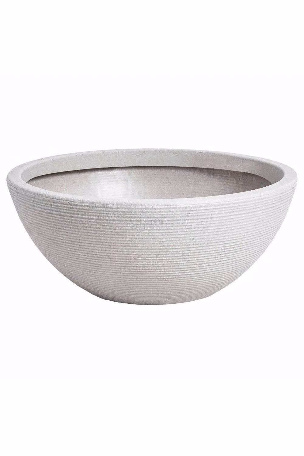 KDMD Valencia Round Stone Planter, Beige, Diameter: 40 cm – 2