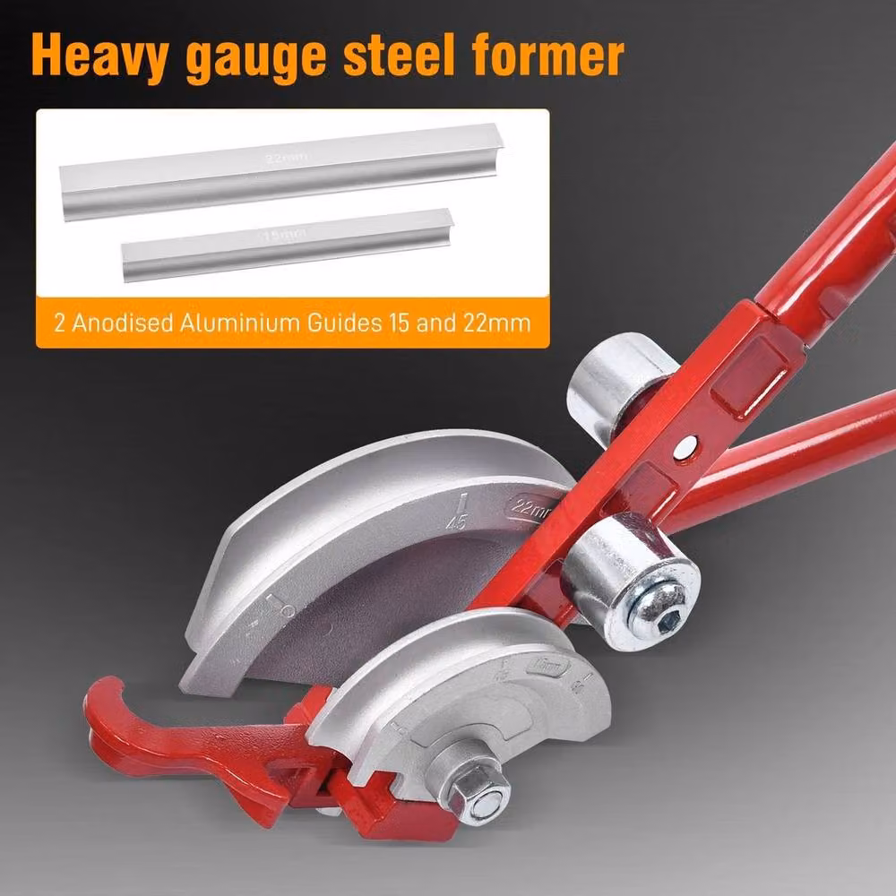 SPETLEK Red Lever Copper Pipe Bender for 22mm and 15mm Pipes – 4