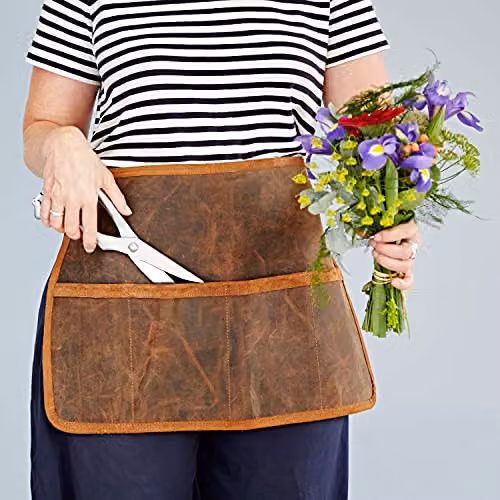 Paper High Brown Buffalo Leather Gardening Tool Belt – 4
