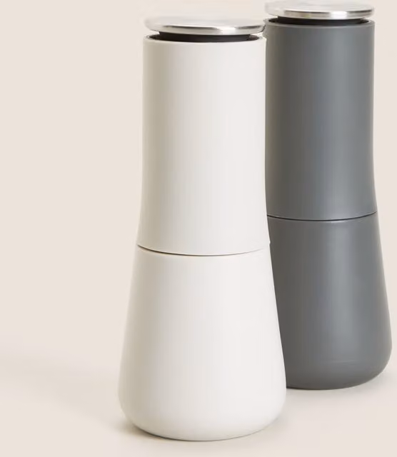 Joseph Joseph Milltop Salt and Pepper Mill Set in Grey