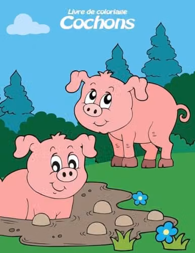 Createspace Cochons 3: Volume 3 Colouring Book, Multicolour, H: 27.94 cm, W: 21.59 cm