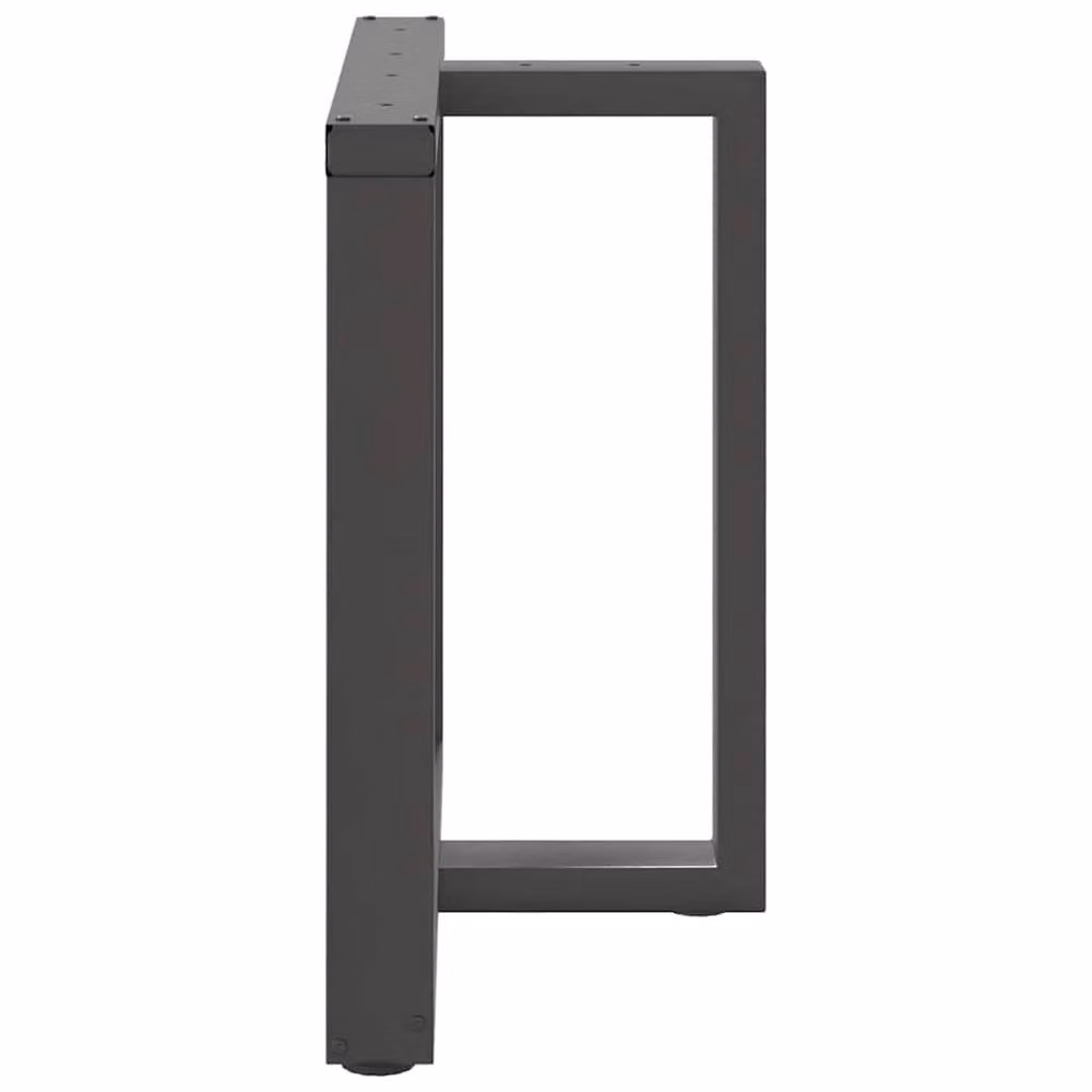 Berkfield Home Modern T-Shaped Dining Table Legs, 2 Pieces, Anthracite Grey, W/D/H: 70 x 35 x 72-73 cm – 3