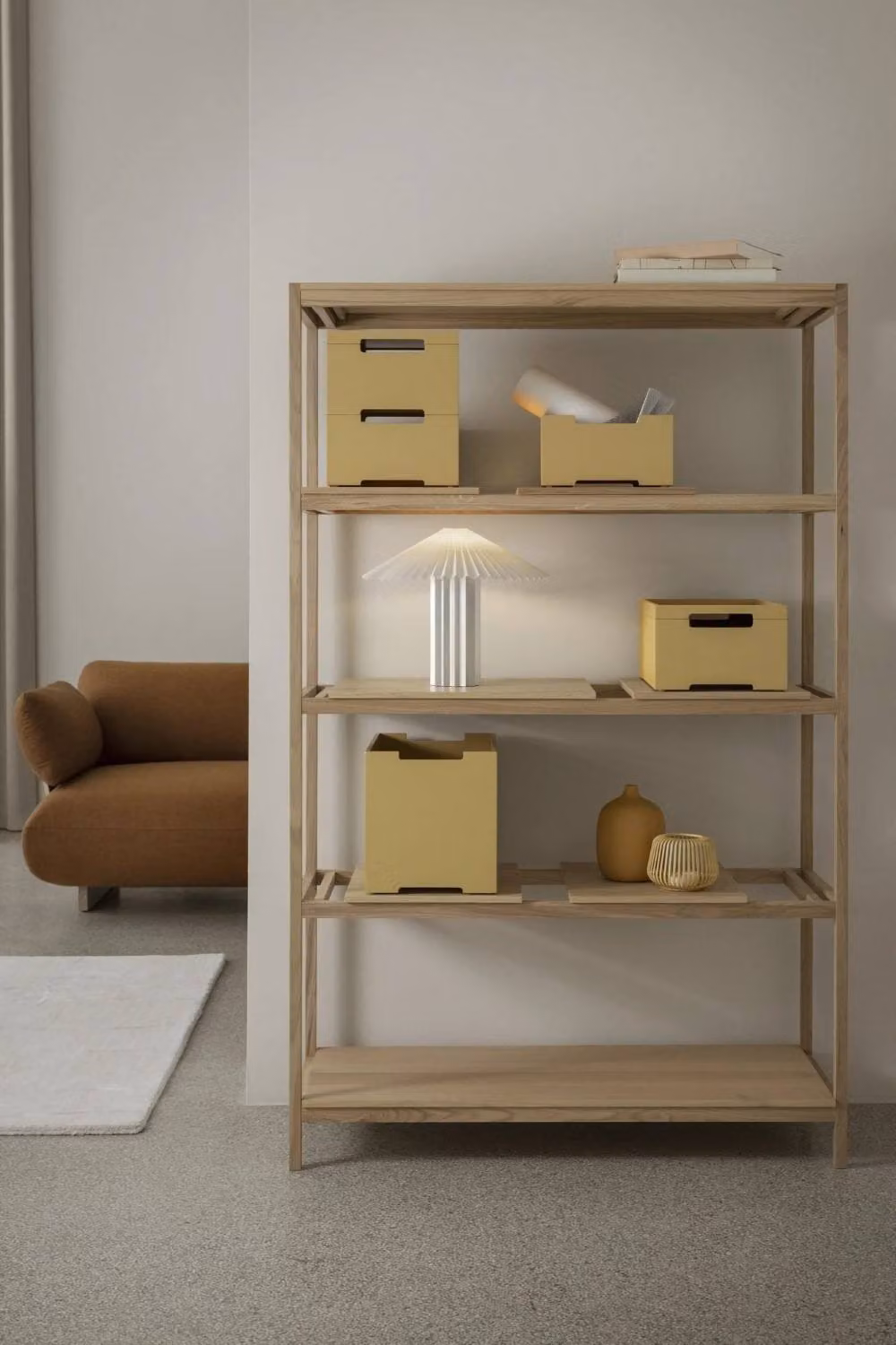 Blomus Kasane Stackable Storage Box Size S in Mustard Yellow – 2