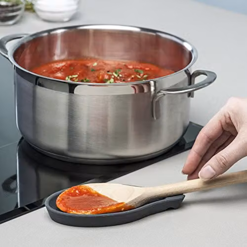 Zeal Silicone Oval Spoon Rest in Grey – 2