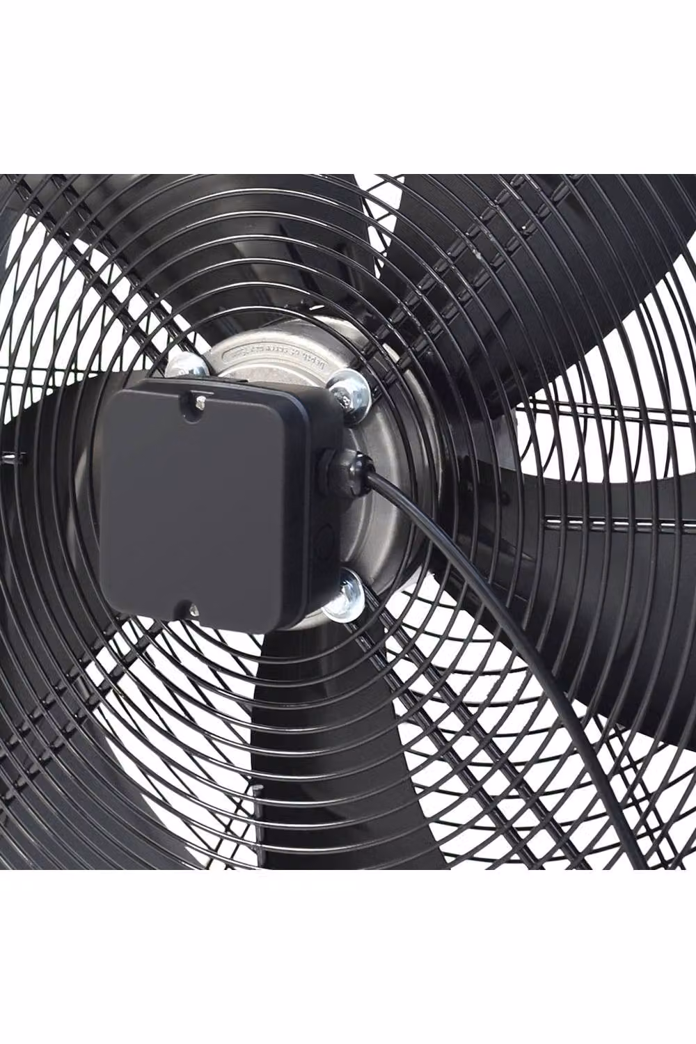 Living and Home Wall-Mounted Black Metal Axial Exhaust Fan 60.96 cm – 5
