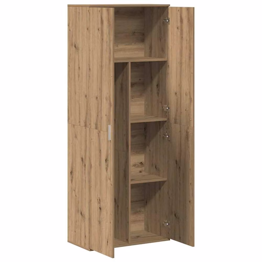 Berkfield Home Artisan Oak Highboard in Brown, W/D/H: 70 x 35 x 180 cm – 3