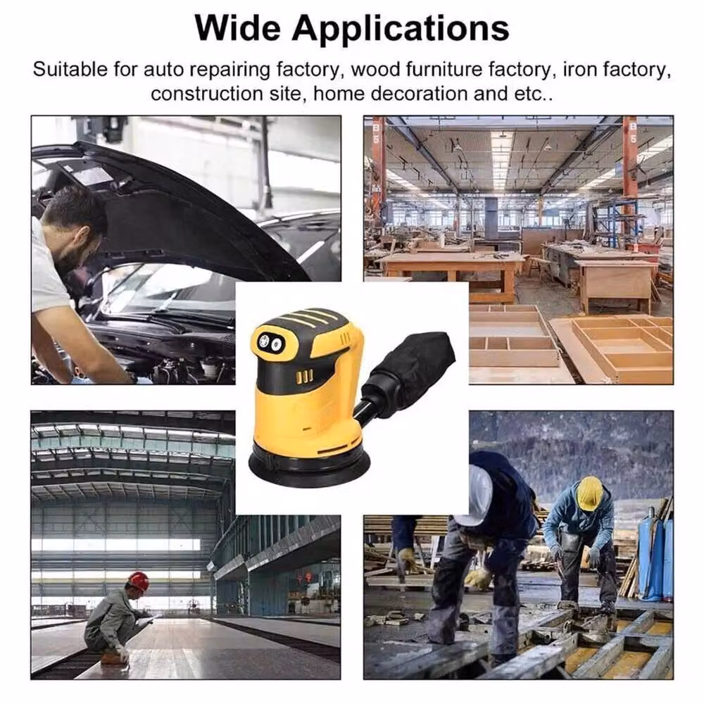 Spetlek 550W Cordless Orbital Rotary Sander in Yellow – 5