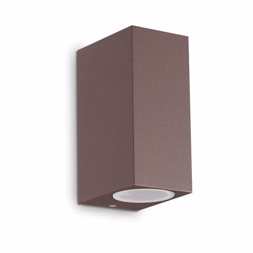 Ideal Lux UP 2 Step Wall Light in Transparent Glass