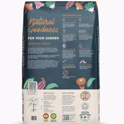 Thompson & Morgan RocketGro Multi-Purpose Organic Compost Stage 2 & 3, 2 x 40 l – 2
