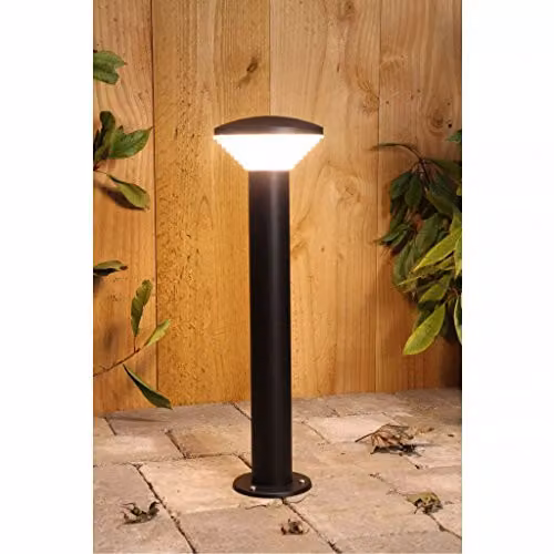 Luxform Bitburg Modern Garden Post Light in Anthracite – 2