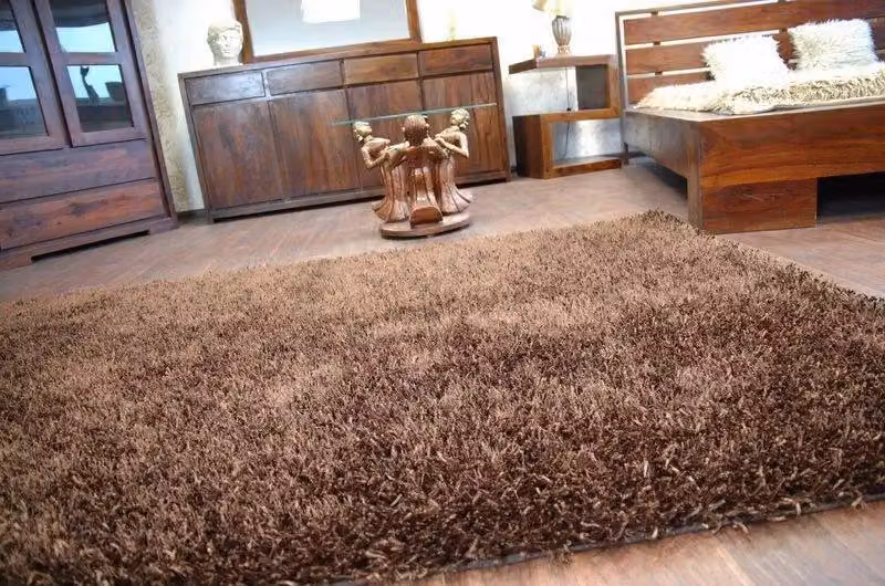 RugsX Lilou Shaggy Rectangular Rug in Brown, W/D/H: 130 x 190 cm – 2
