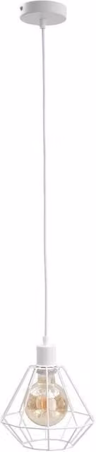 Foskal Netlighting Wire Frame Pendant Ceiling Light in White, Diameter: 20 cm, E27