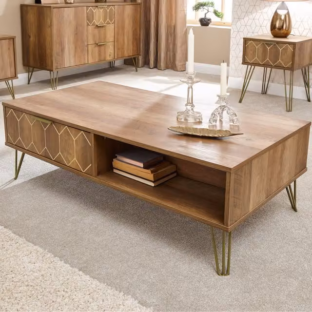 GFW Orleans Mango Effect Coffee Table in Brown – 1