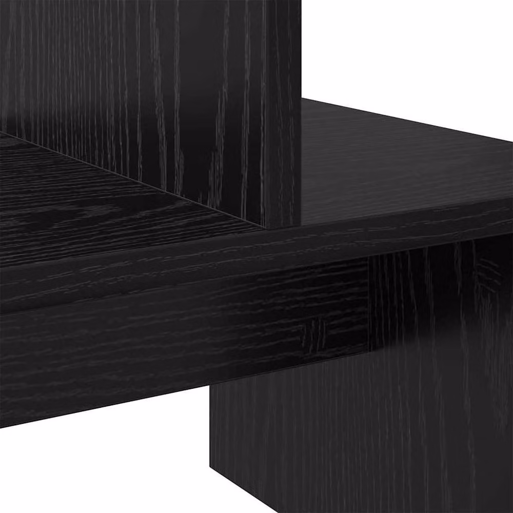 Berkfield Home Modern TV Cabinet in Black Oak, W/D/H: 180 x 30 x 43 cm – 6