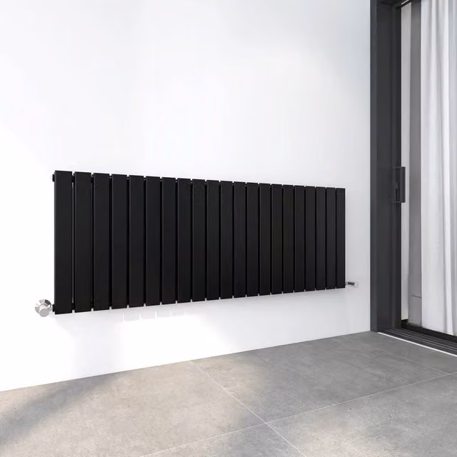 MCC Direct Designer Flat Panel Double Radiator, Black, H: 60 cm, W: 142.8 cm – 6