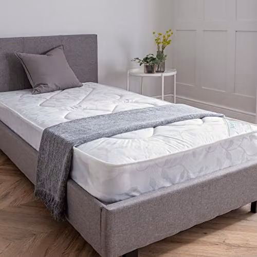 Julian Bowen Premier Small Single Bonell Spring Mattress, White, W: 76 cm, D: 190 cm, H: 18 cm – 2