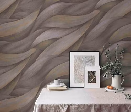 Erismann Casual Chic Non-Woven Botanical Floral Wallpaper in Brown and Grey – 2
