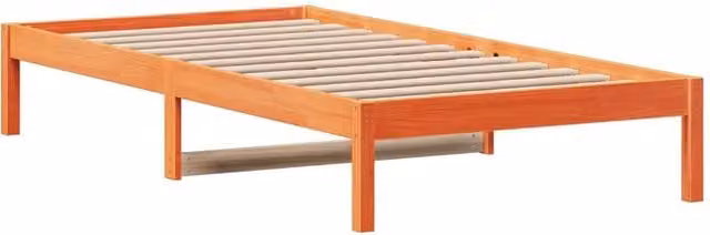 Berkfield Home Beautiful Day Bed in Wax Brown Solid Pine Wood, W/D/H: 80 x 200 x 30 cm – 1
