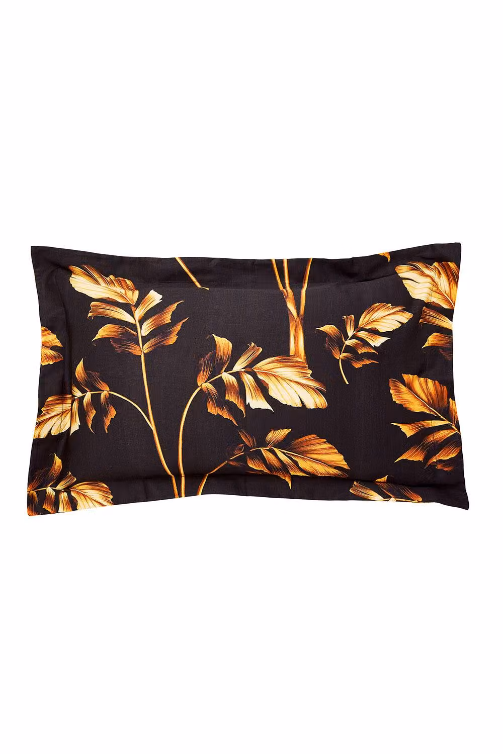 Ted Baker Gilded Floral Cotton Mako Satin Duvet Cover and Pillowcase Set in Black and Gold, W: 140 cm, H: 200 cm – 3